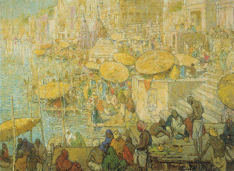 Charles W. Bartlett Benares (No. 1) China oil painting art